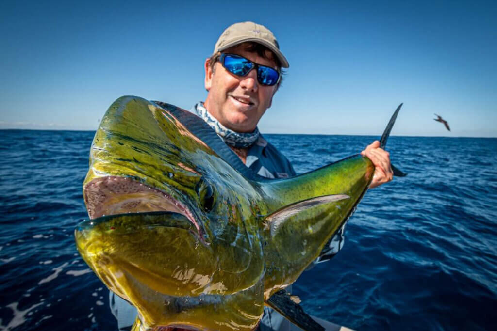 Eddie Shepherd with a superb dolphinfish caught off the metro FADs